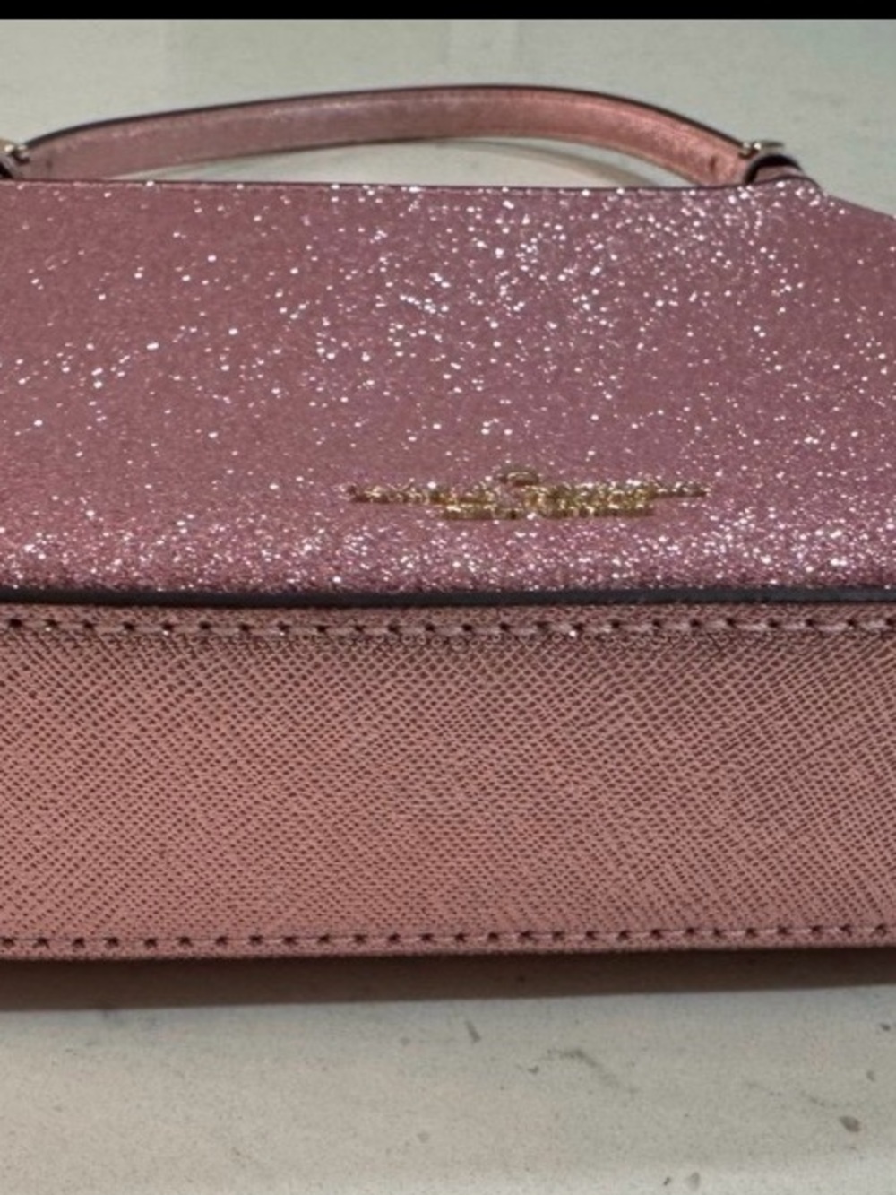 kate spade Pink Glitter Shoulder Bag with Top Handle - Picture 7 of 12
